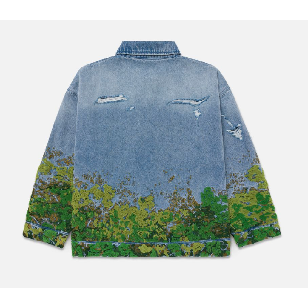 Ryoko Rain Moss Denim Work Jacket