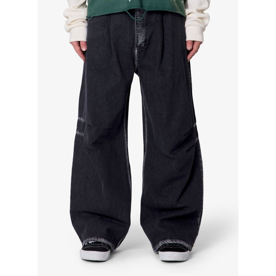 mnml Raw Pleated Denim