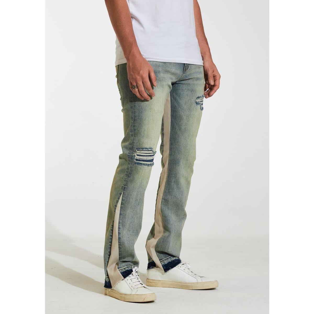 Embellish Ric -Blue Wash Embellish Jeans