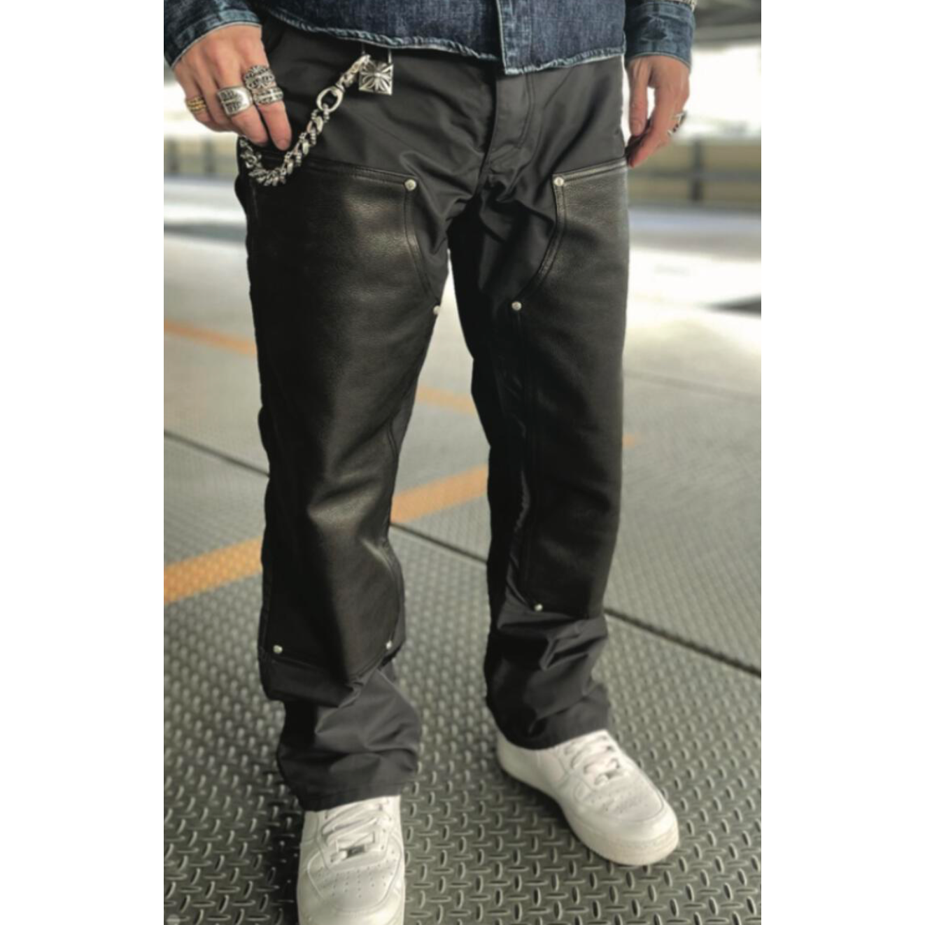ML Nylon Leather Double Knee Pant