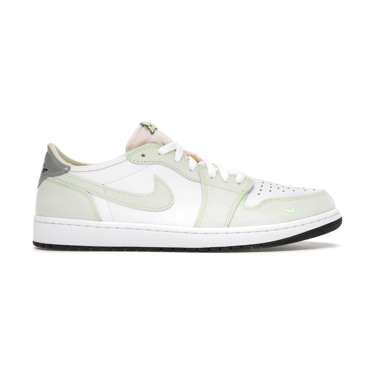 Jordan 1 Retro Low White Ghost Green Black