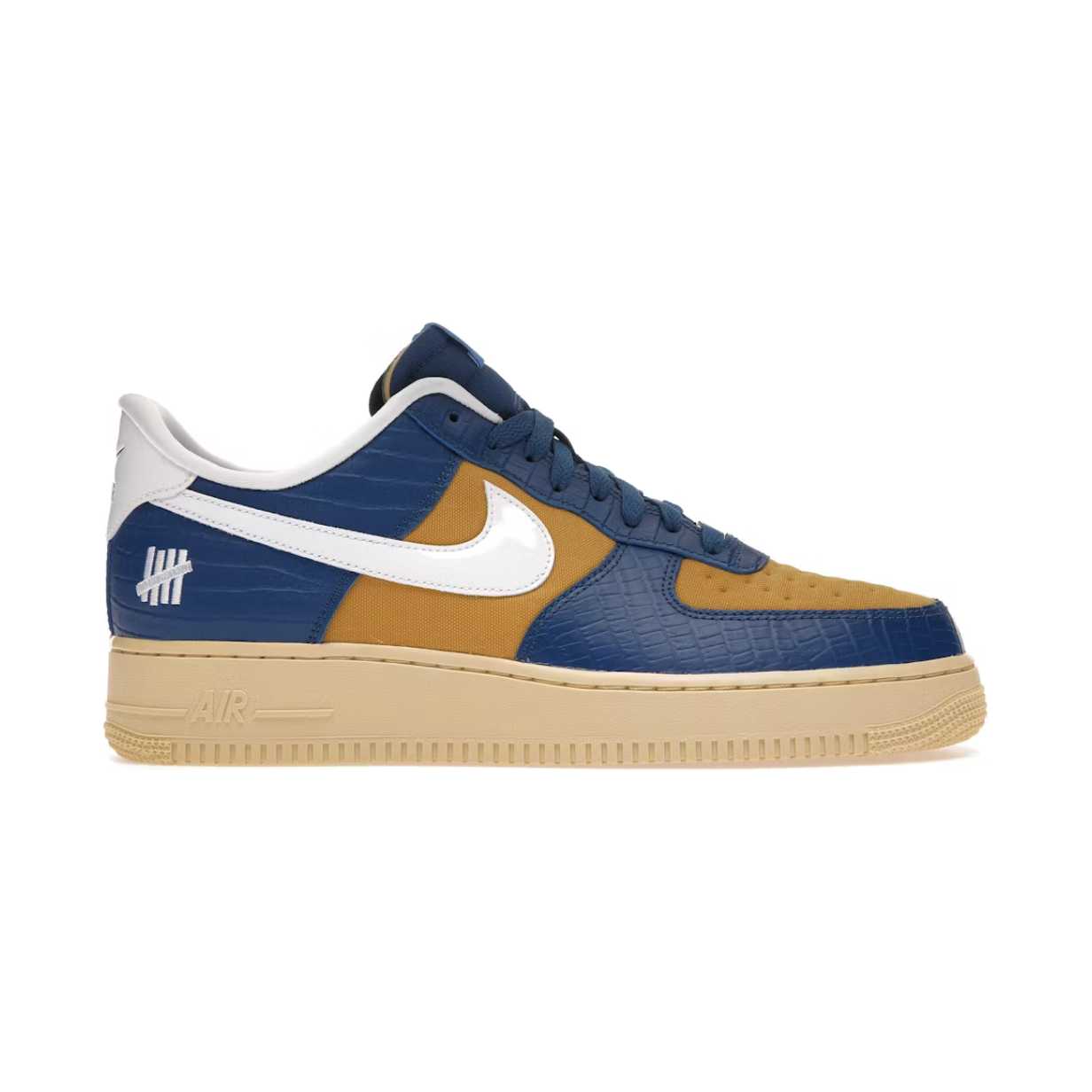 Nike Air Force 1 Low SP Undefeated 5 On It Blue Yellow Croc