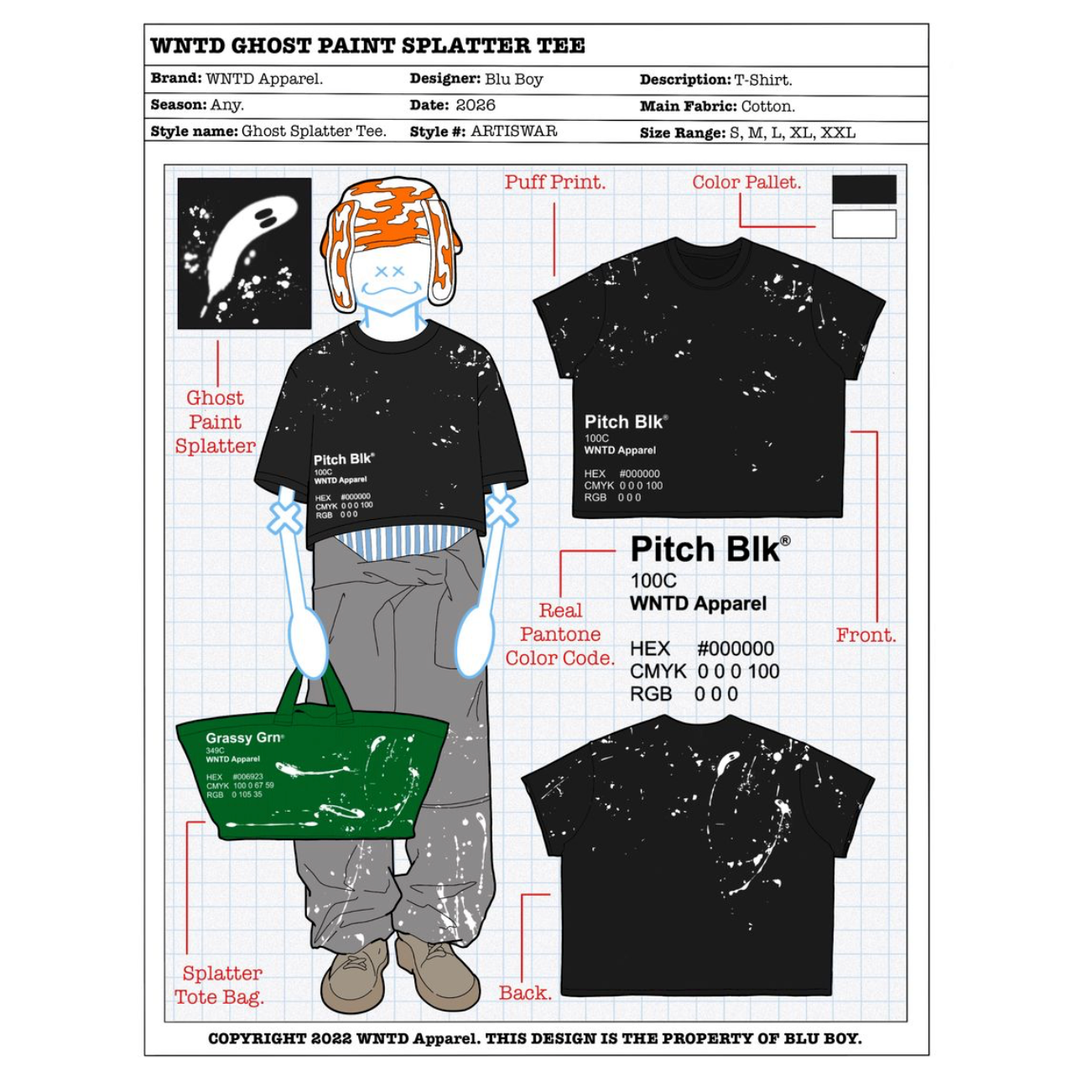 WNTD Ghost Paint Tee