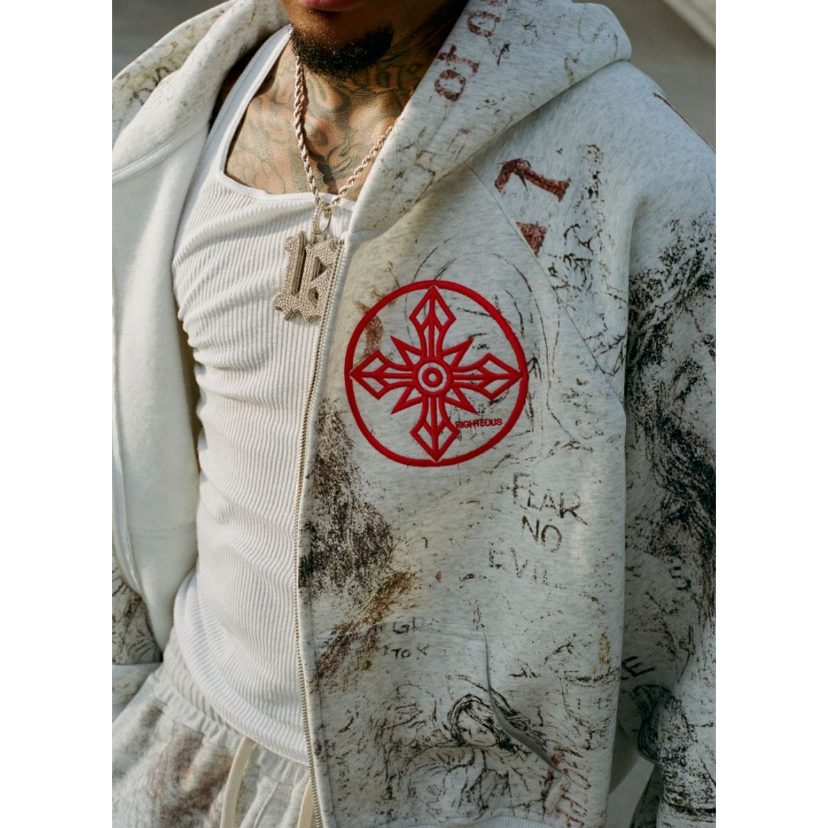 Righteous Fear No Evil Zip Up