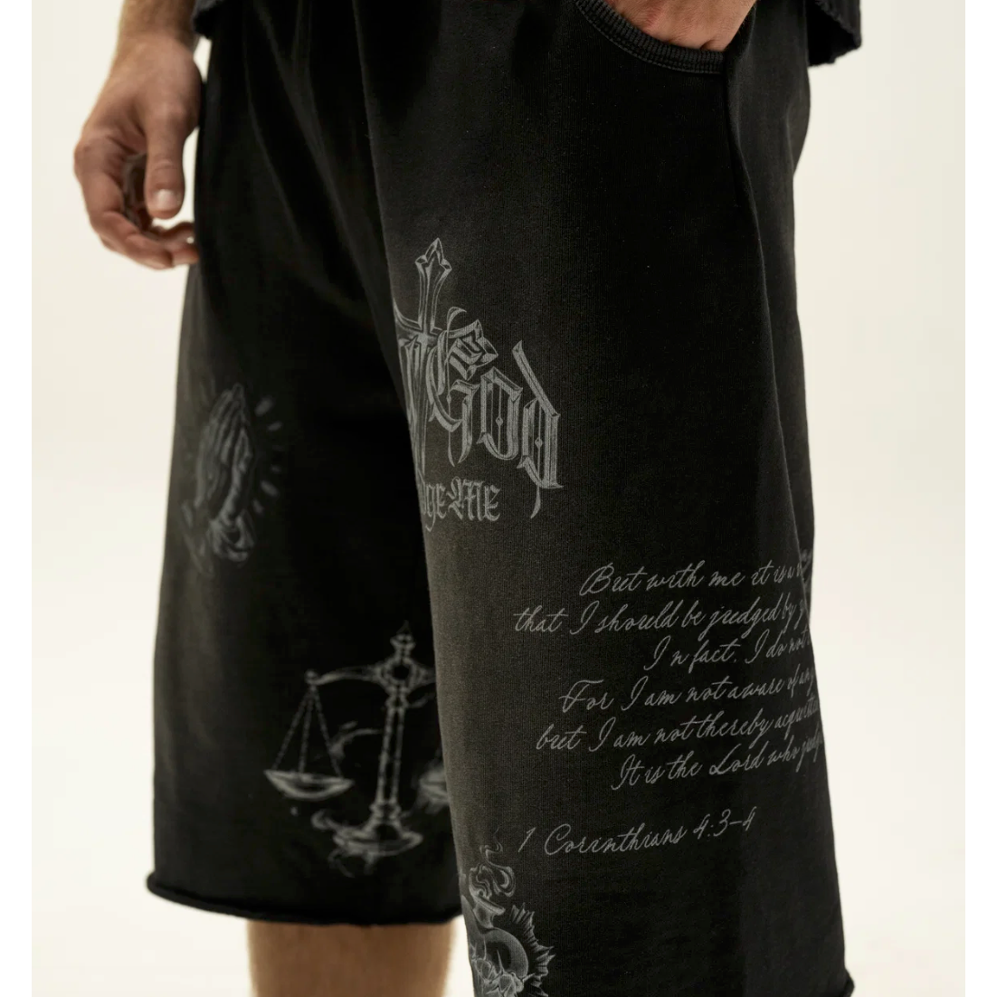 GODINYOU Only God Can Judge Me Sweatshort