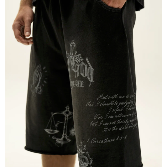 GODINYOU Only God Can Judge Me Sweatshort