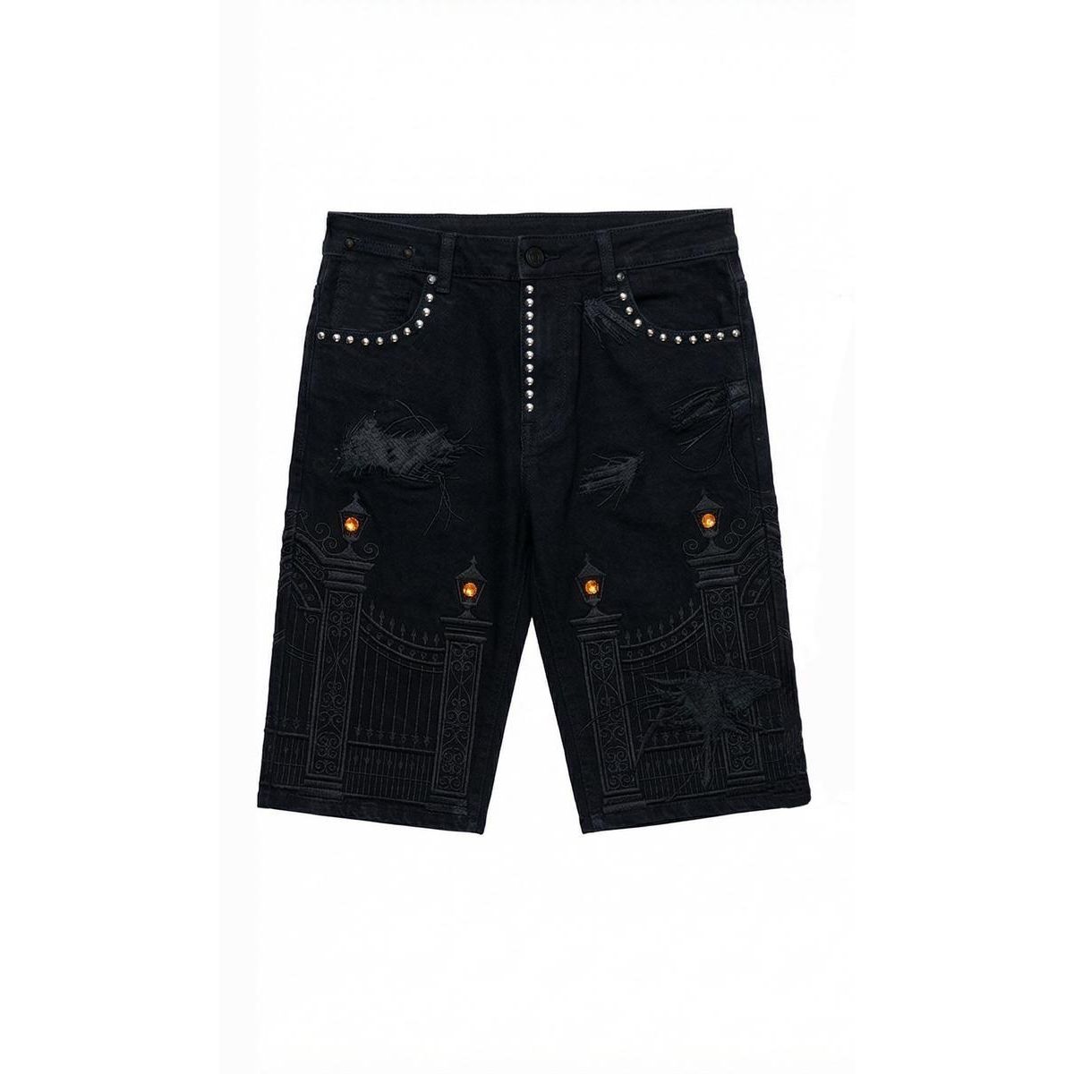 Midnight Black Lattice Short