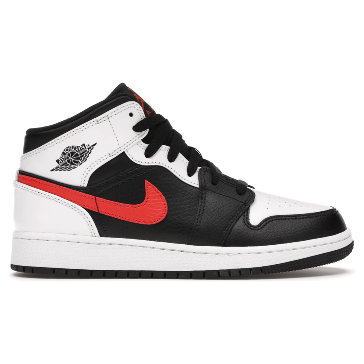 Jordan 1 Mid White Black Chile Red (GS