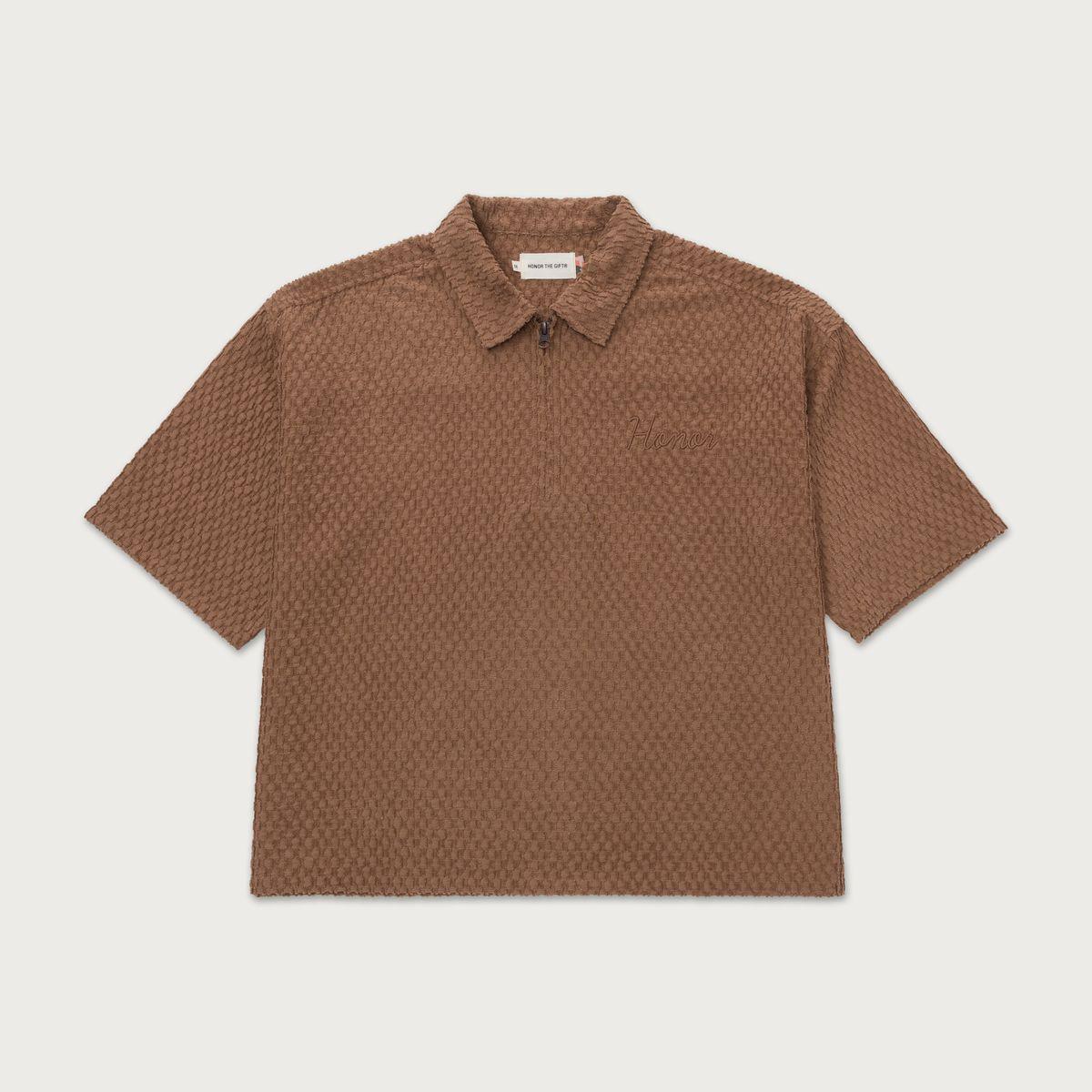 HTG TEXTURED KNIT QTR ZIP