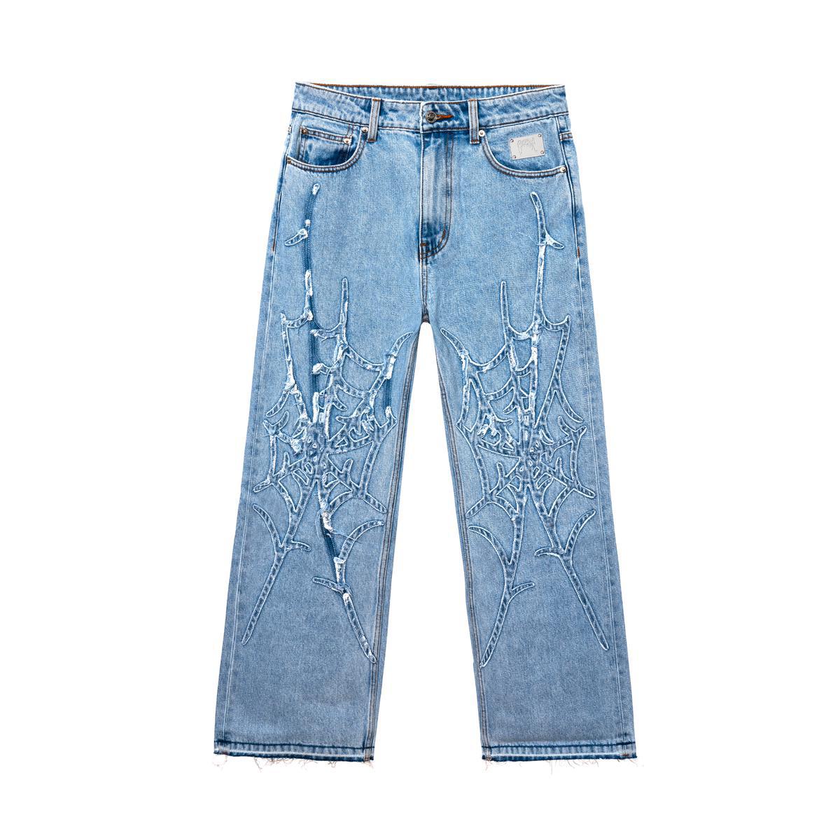 Revenge SPIDER WEB DENIM PANT