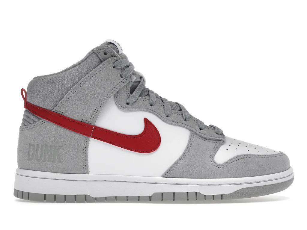Nike Dunk High
Light Smoke Grey Gym Red