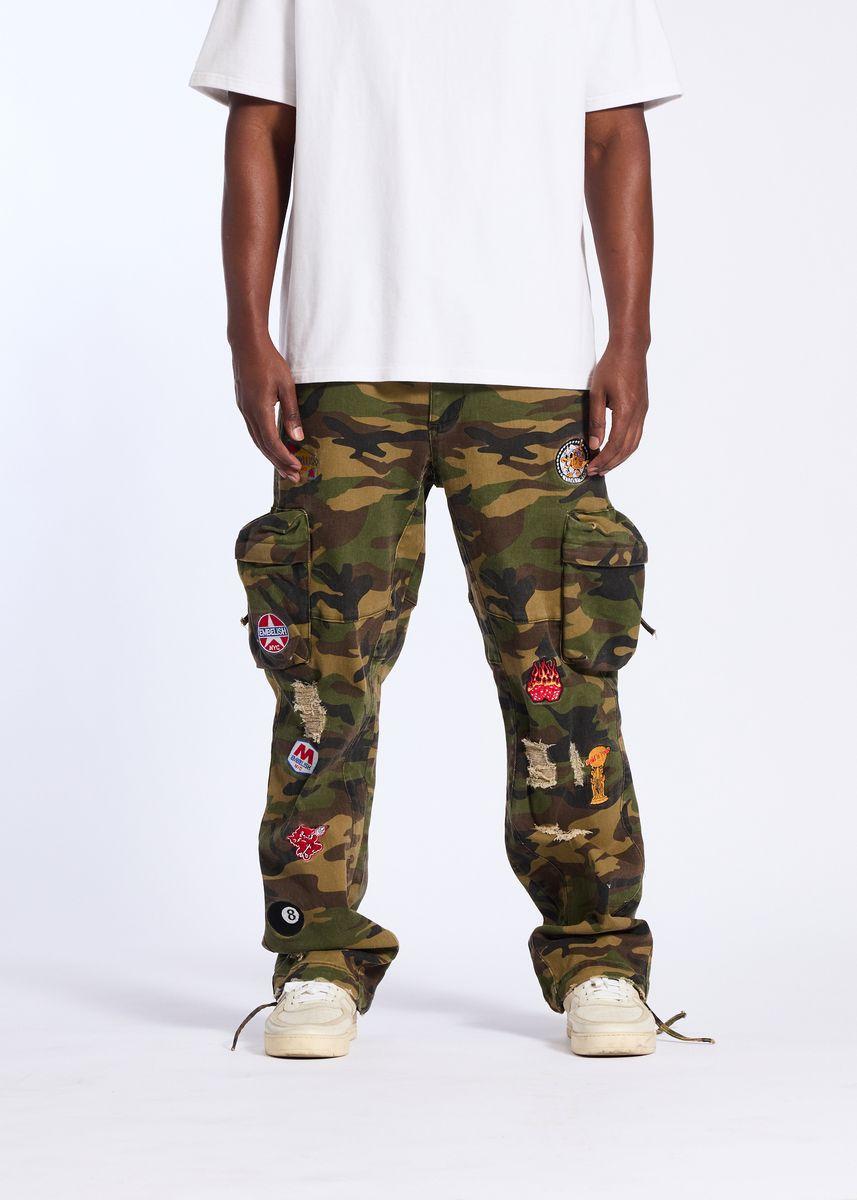 Embellish Patch Baggy Cargo