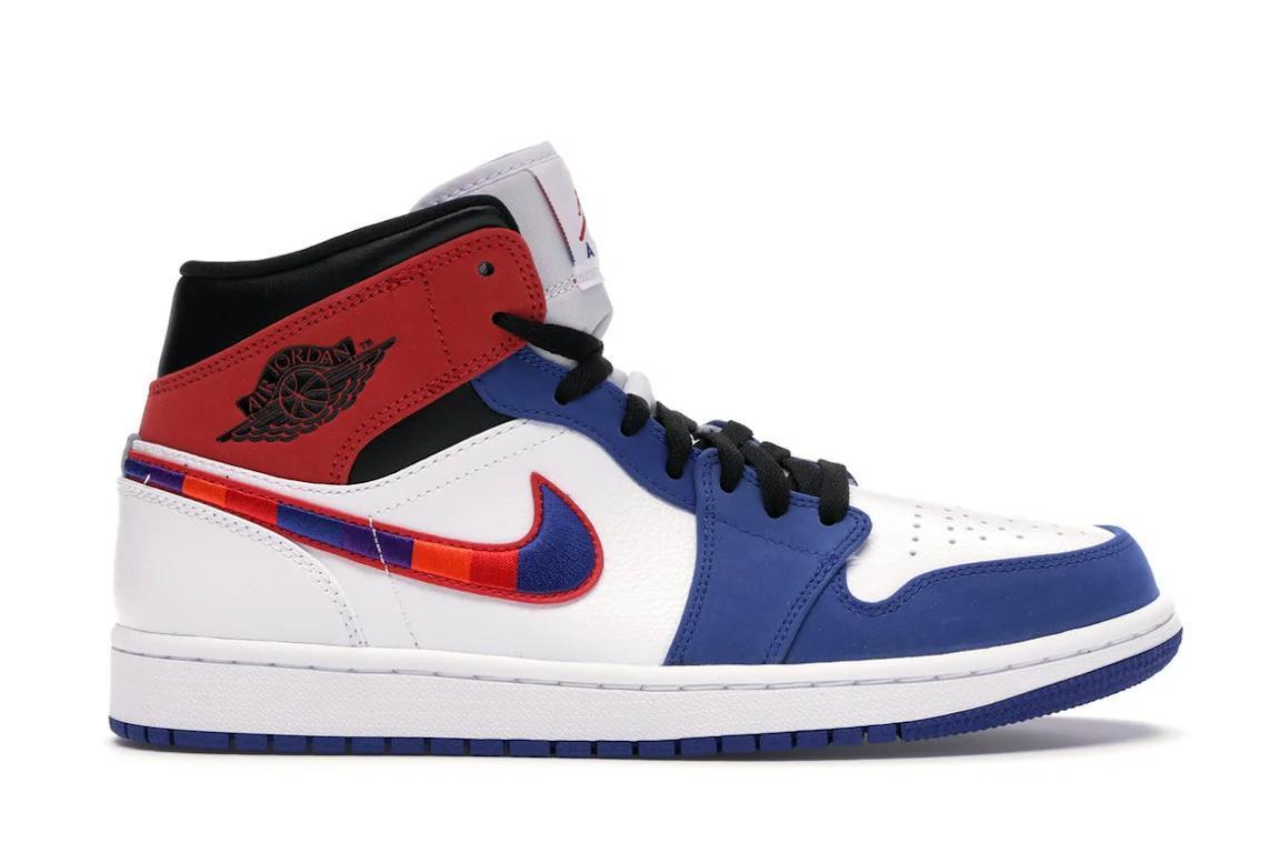 Jordan 1 Mid
Multi-Color Swoosh Black