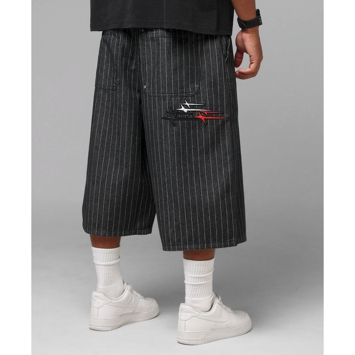 Loiter Hybrid Patch Shorts Black