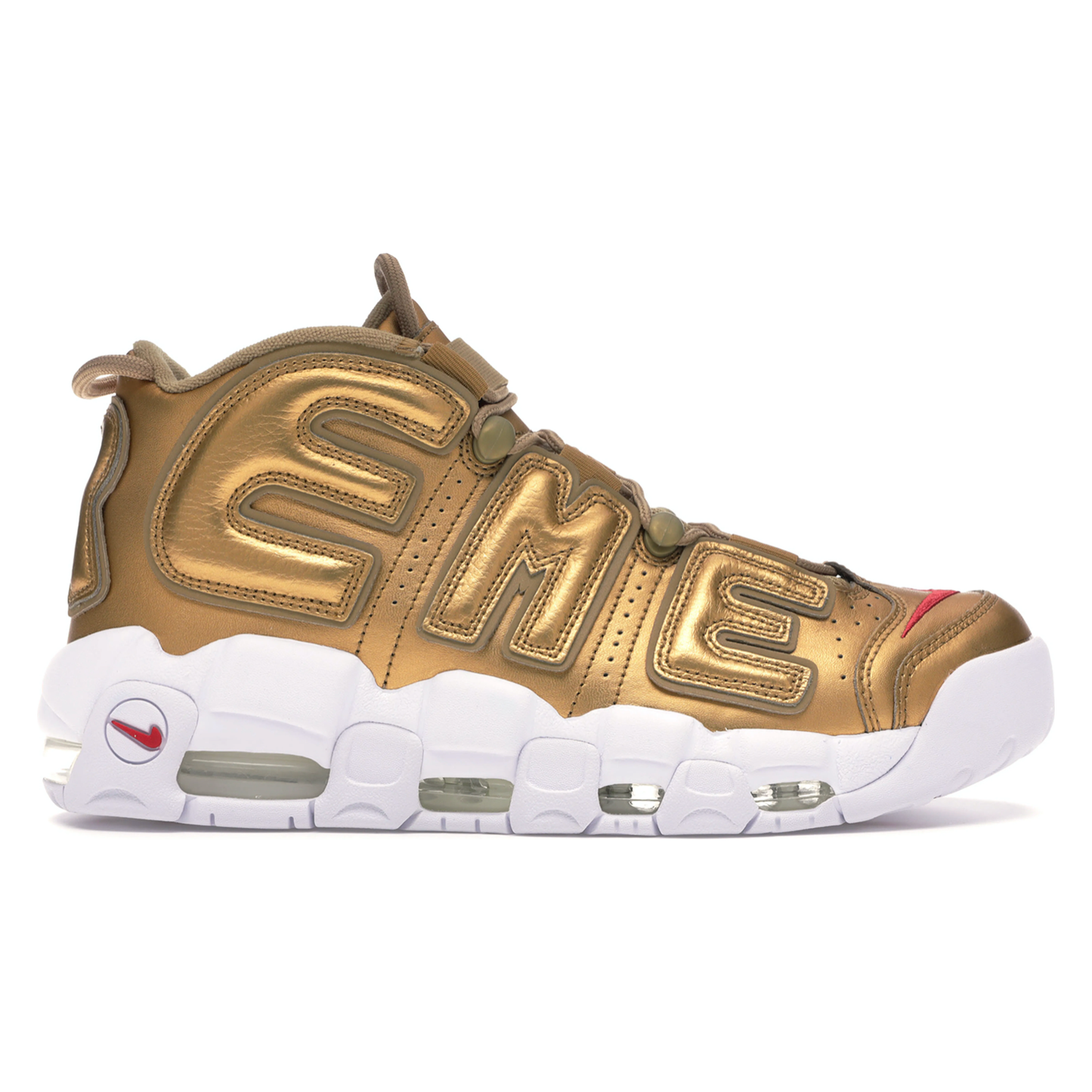 Nike Air More Uptempo Supreme Suptempo Gold