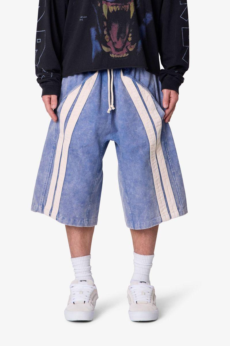 MNML Ultra Baggy Stripe Twill Shorts