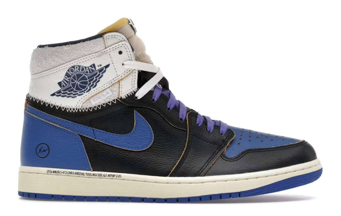 Jordan 1 Retro High OG SP Fragment x Union LA Sport Royal