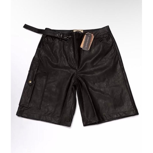 Urban Museum Belted Leather Cargo Short