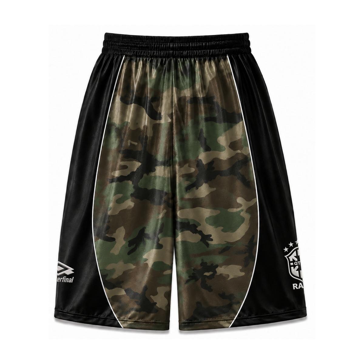 QTFL RETRO CAMO SHORTS