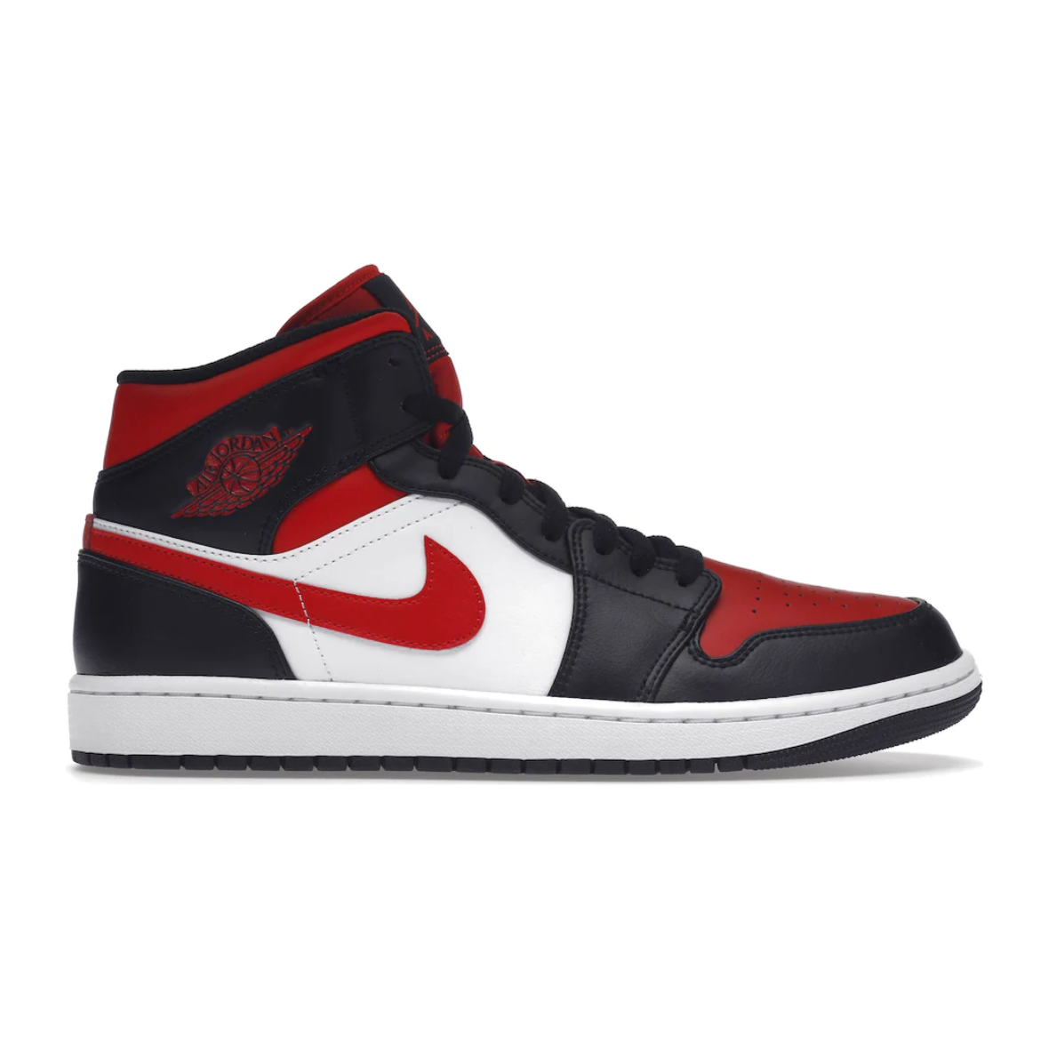 Jordan 1 Mid White Black Red (2022)