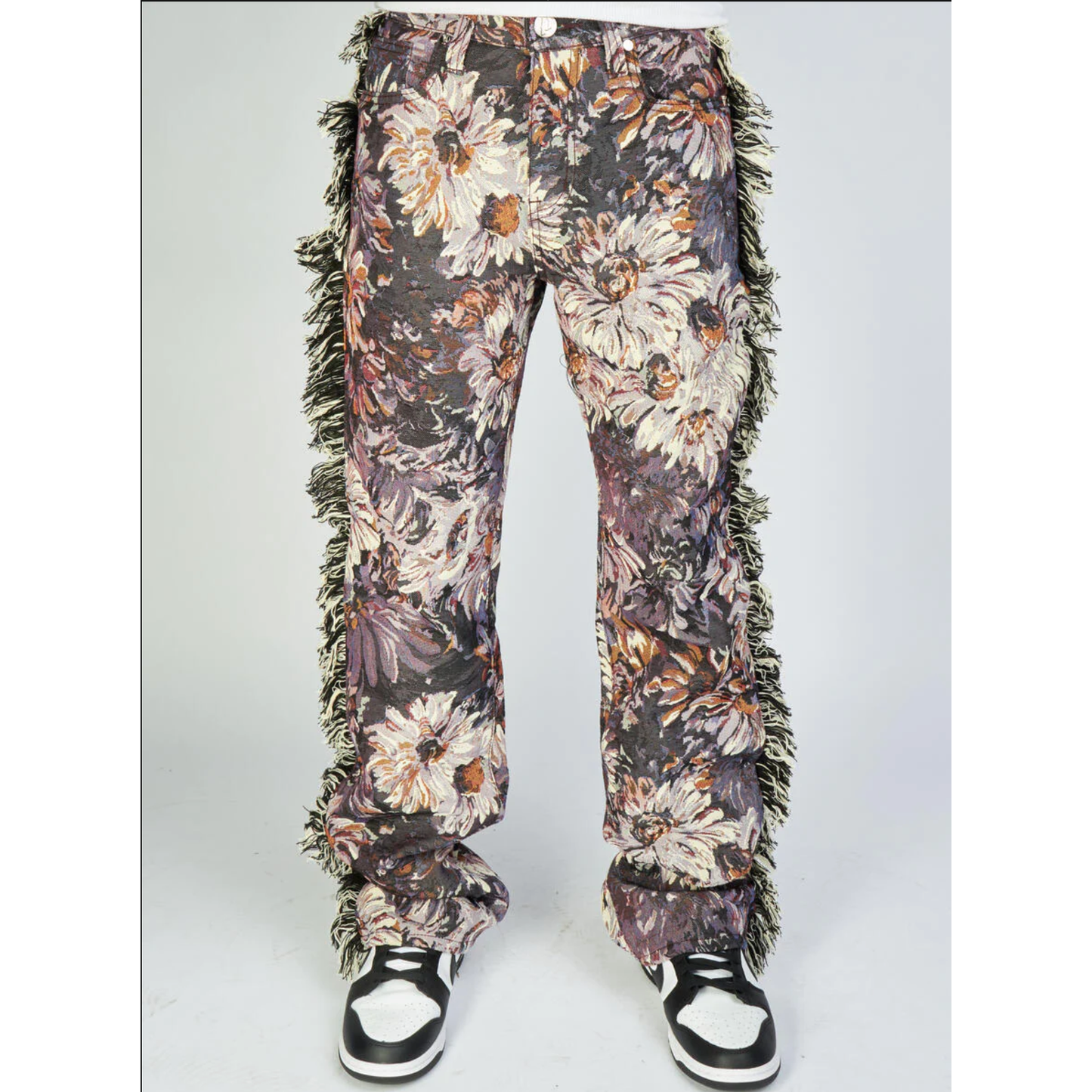 Purple Jacquard Pant