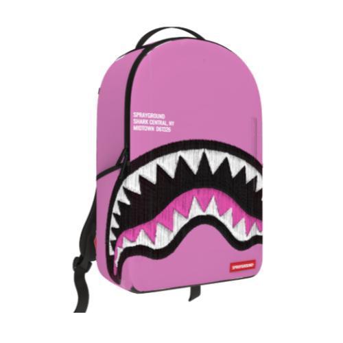 SG Shark Central Pink Embroidered Shark Backpack