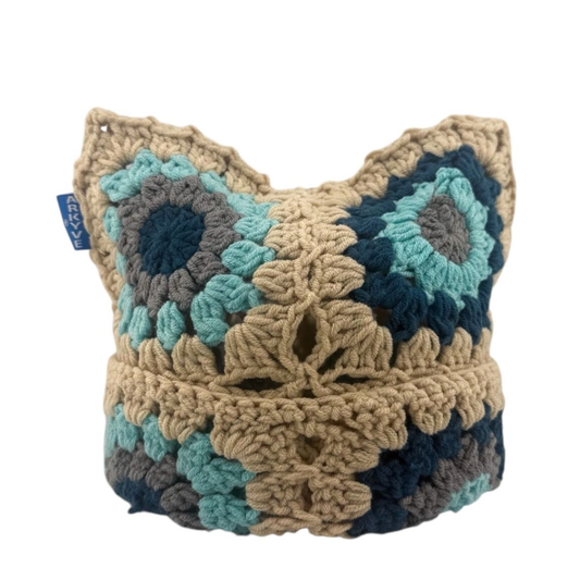 Arkyve Lagoon Crochet Cat Hat