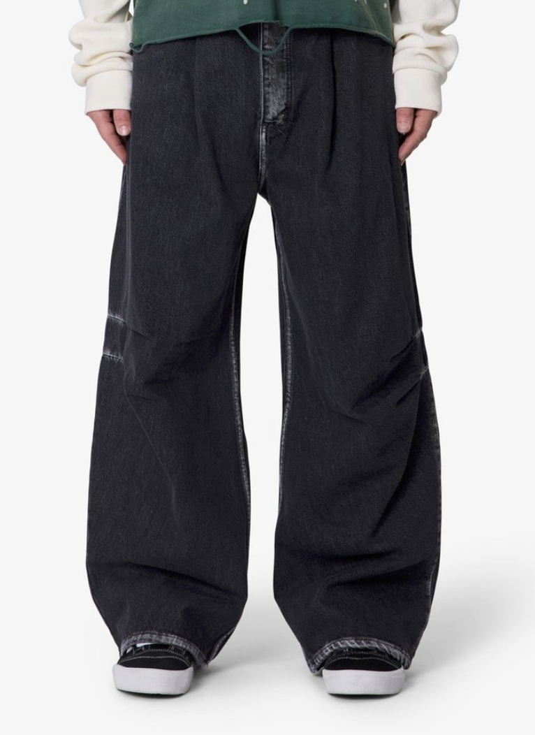 mnml Raw Pleated Denim