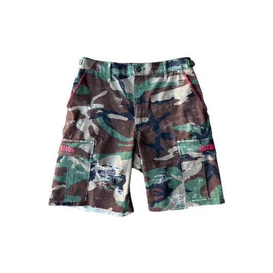Authentics Distressed Camo Jorts