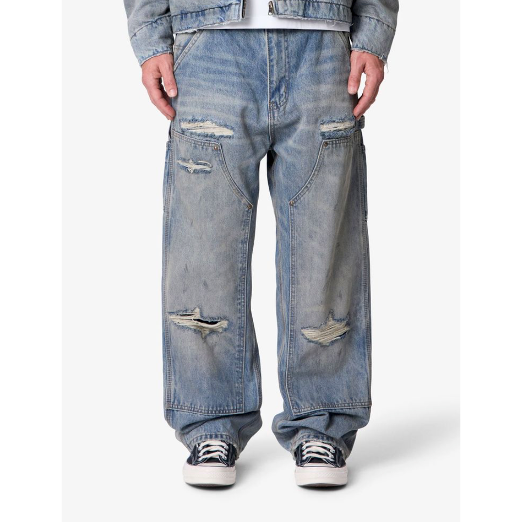 mnml Ultra Baggy Distressed Work Pants