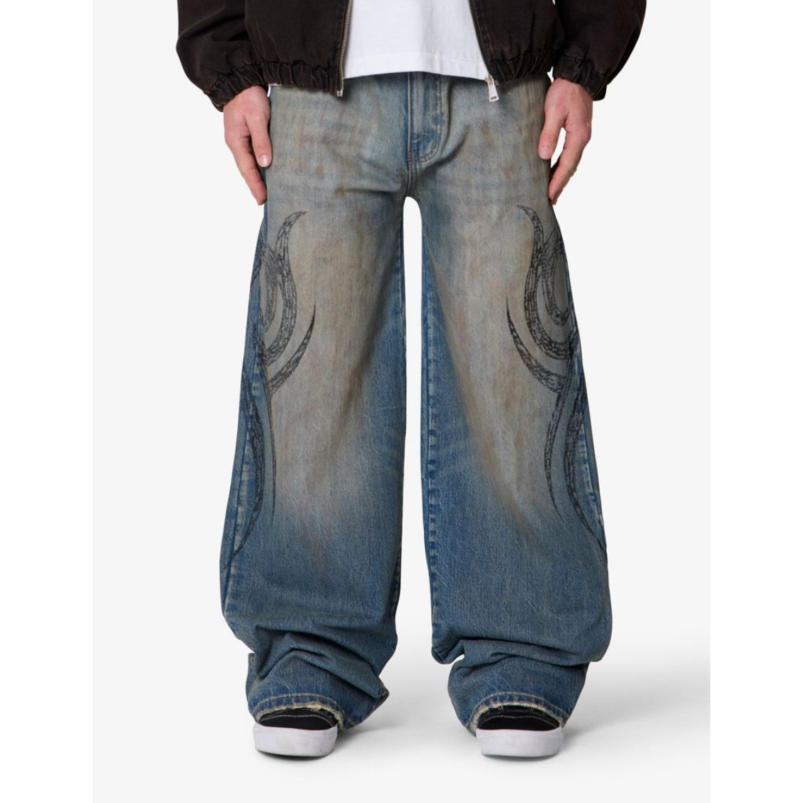 mnml Ultra Wide Tribal Denim