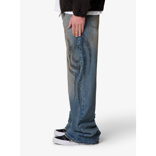 mnml Ultra Wide Tribal Denim