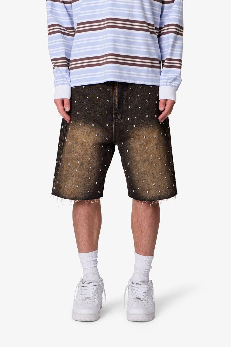 MNML Studded Denim Short