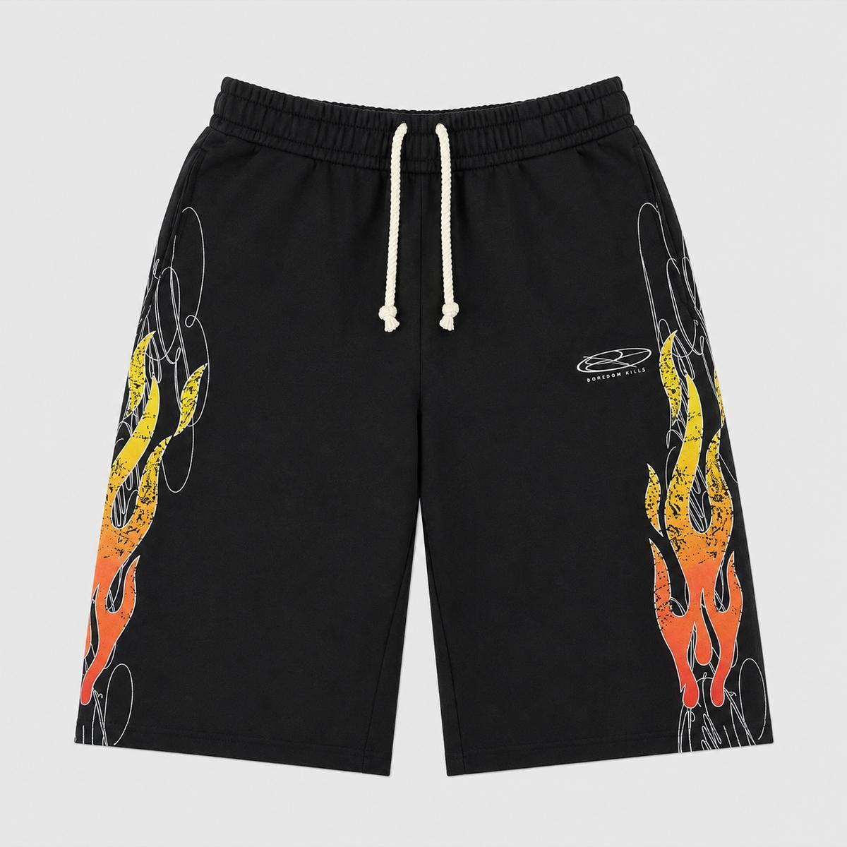 BK Up In Flames Sweatshort