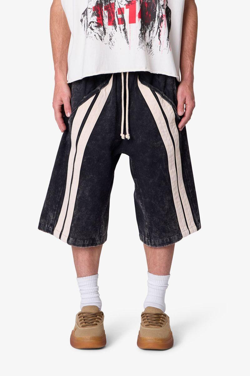 MNML Ultra Baggy Stripe Twill Shorts