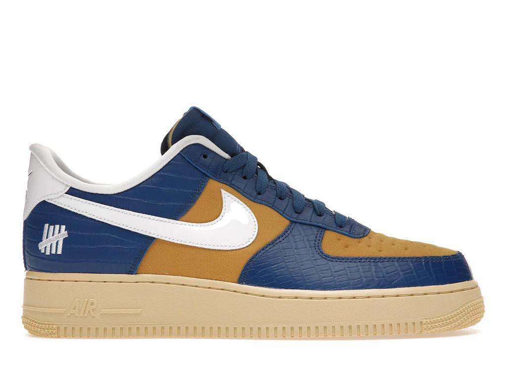Nike AF1 Undefeated Blue Yellow Croc