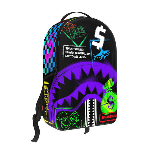 SG Shark Central Stencils Black DLXSV Backpack