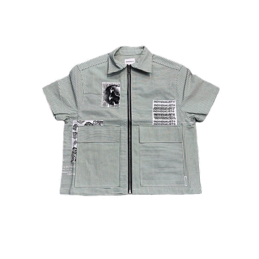 Ind. 3 Panel Zip Up Work Shirt