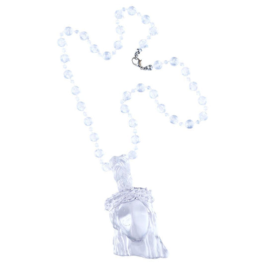 Kites Ice Clear Faceless Jesus Pendant