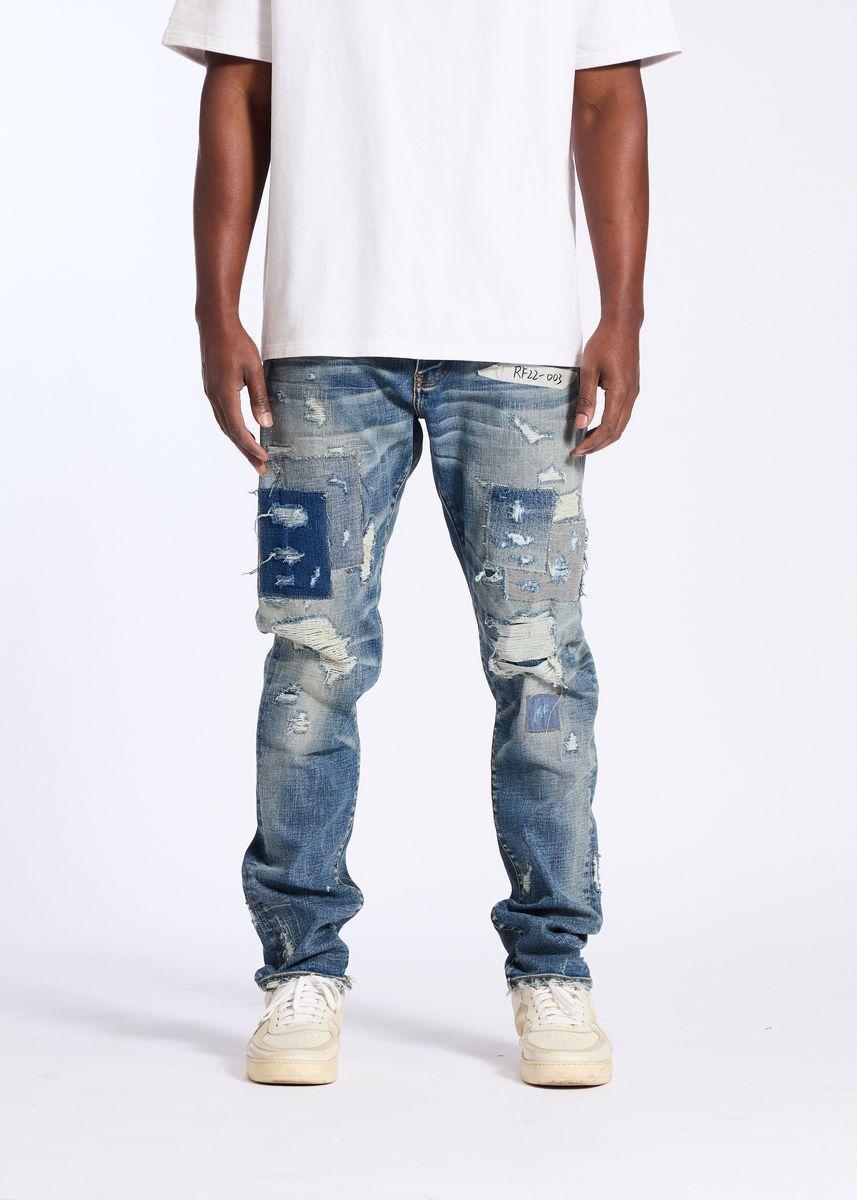 Embellish Patched Skinny