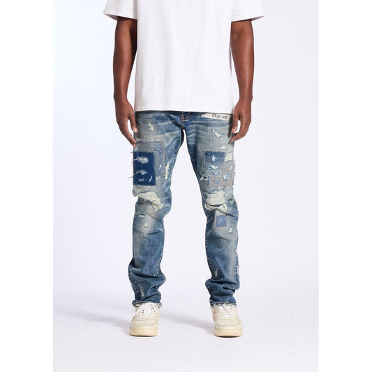Embellish Patched Skinny