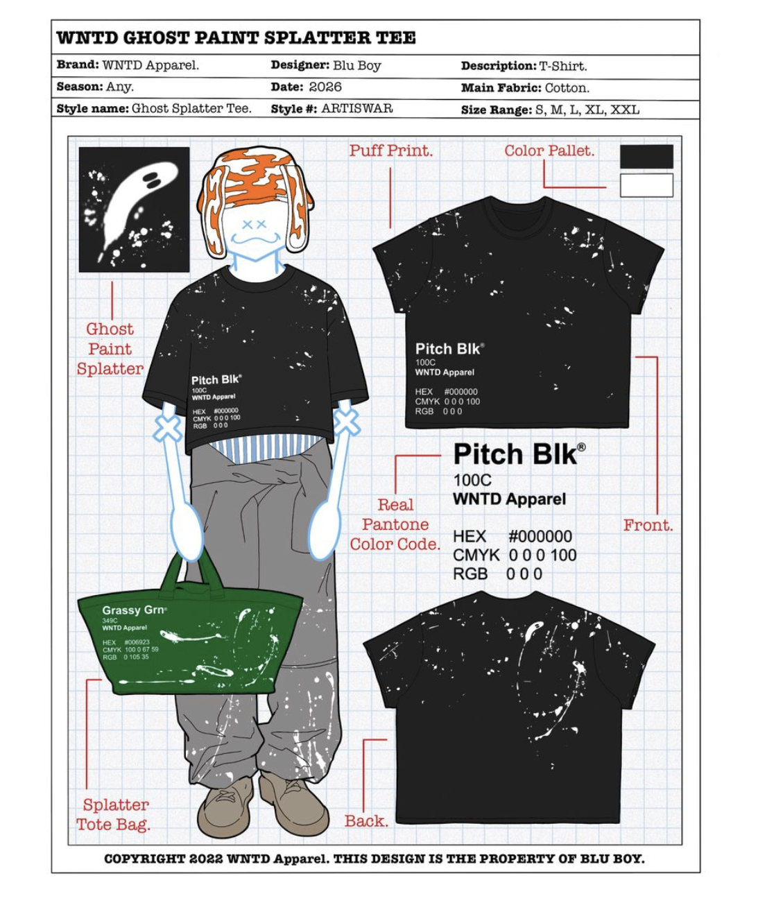 WNTD Ghost Paint Tee