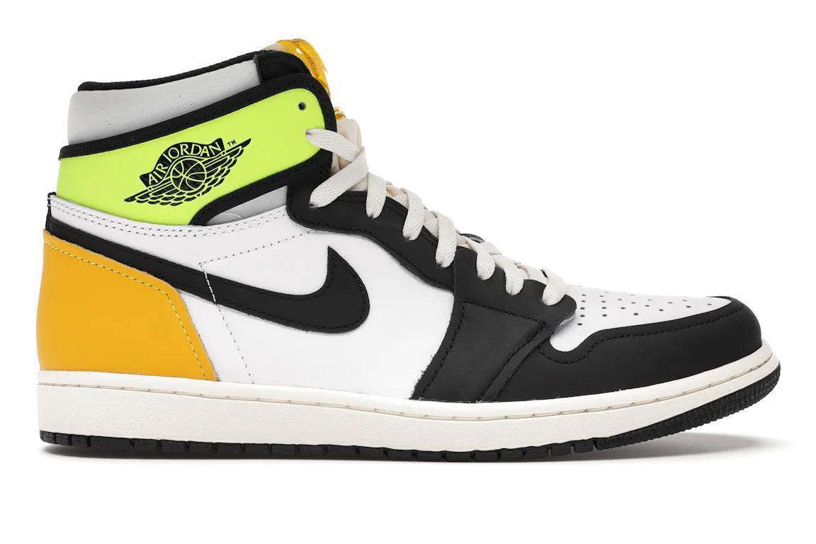 Jordan 1 Retro High
White Black Volt University Gold