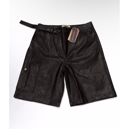 Urban Museum Belted Leather Cargo Short