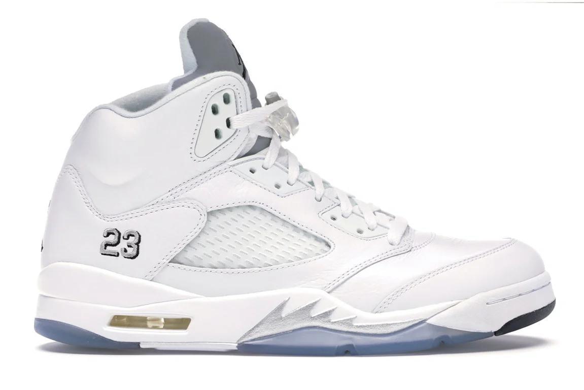 Jordan 5 White Metallic