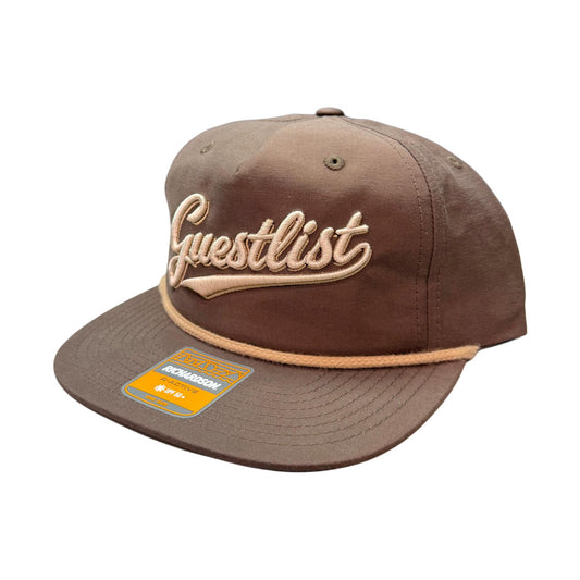 Guest List Script Logo Snapback