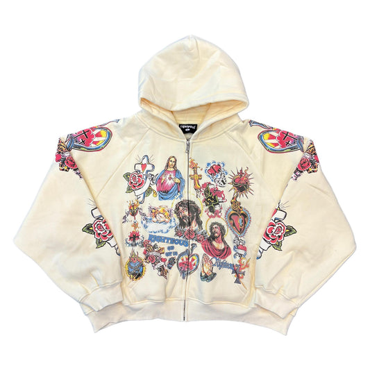 Righteous Risen King Cream Zip-Up