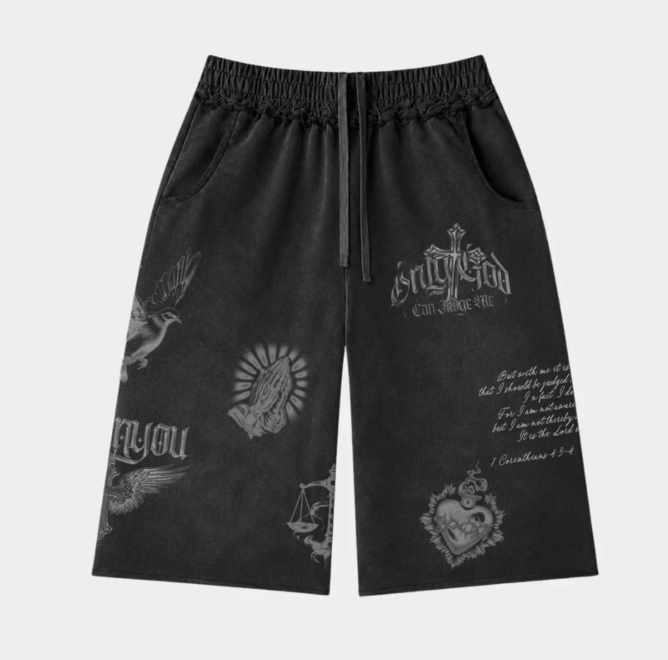 GODINYOU Only God Can Judge Me Sweatshort