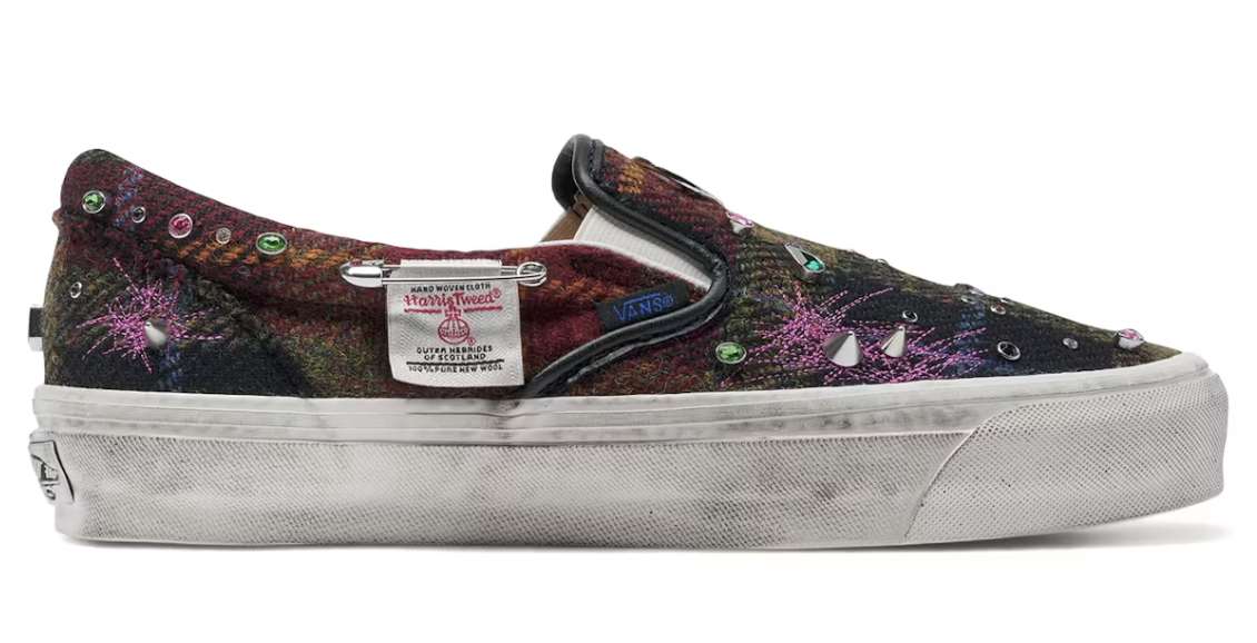 Vans Premium Classic Slip-On Harris Tweed Red