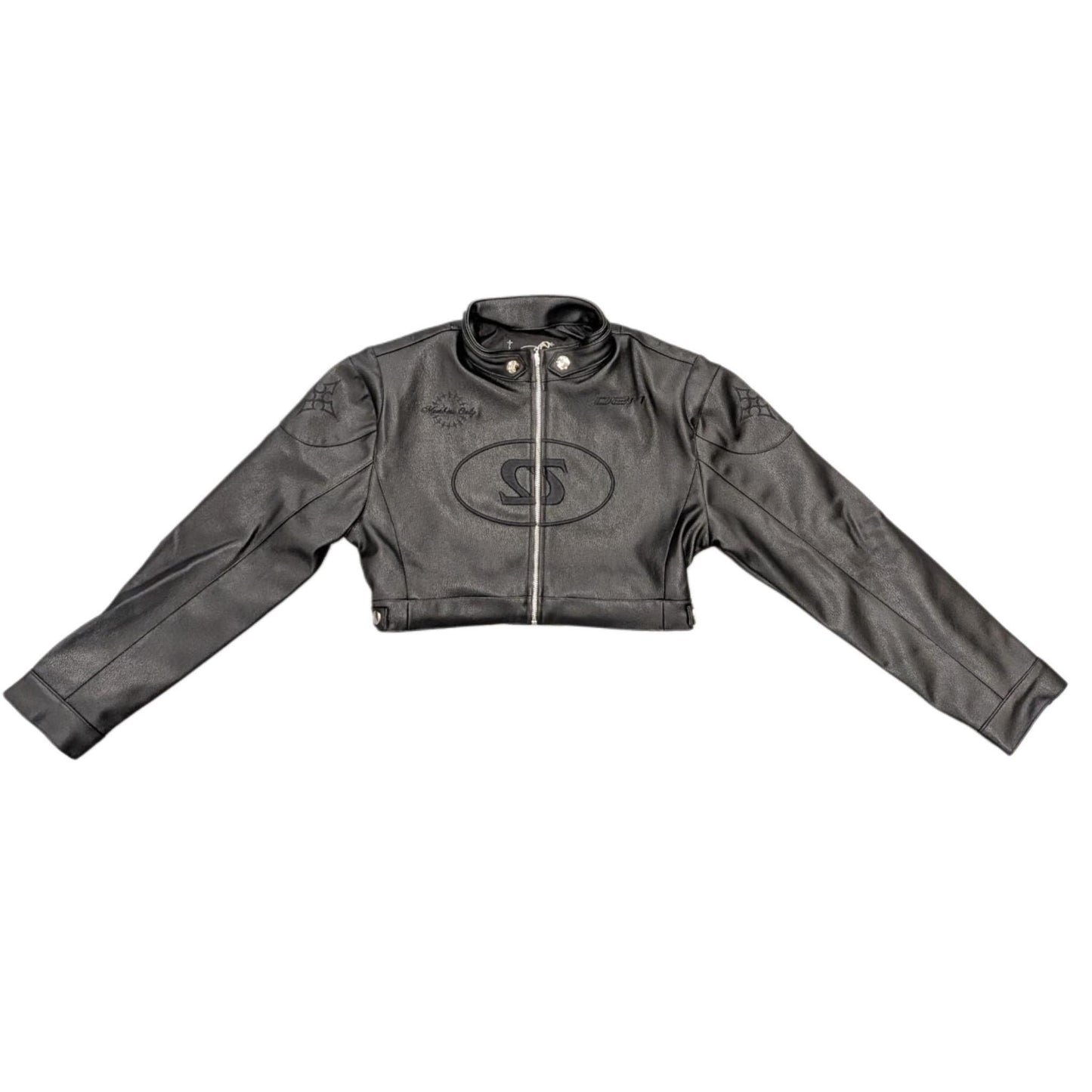 O2MC Leather Jacket Black
